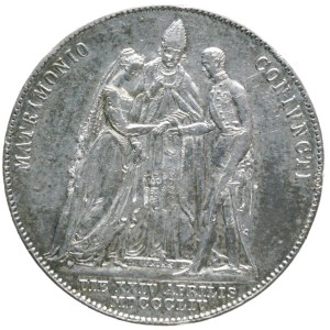 Franz Josef I. 1/2 wedding thaler 1854 A