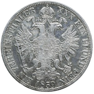 Franz Josef I. Tolar spolkový 1859 A