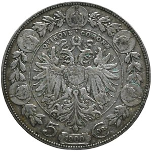 Franz Josef I. 5 crowns 1900