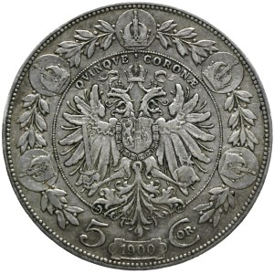 Franz Josef I. 5 crowns 1900