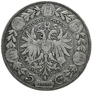 François-Joseph Ier. 5 couronnes 1900
