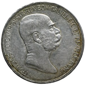 Franz Josef I. 5 crown 1908 Jubilee