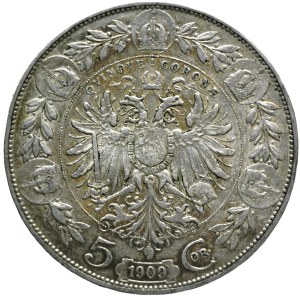 Franz Josef I. 5 crowns 1909