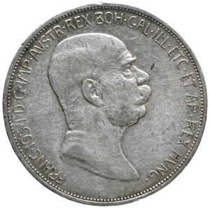 Franz Josef I. 5 crowns 1909
