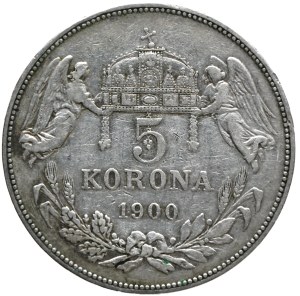 Franz Josef I. 5 crowns 1900 KB