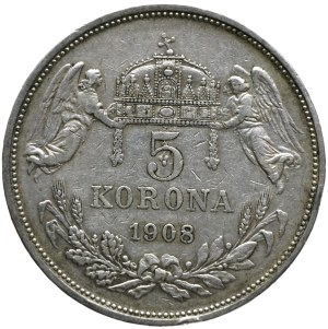 Franz Josef I. 5 crowns 1908 KB