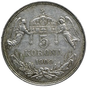 František Jozef I. 5 korún 1909 KB