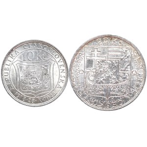 10 koruna 1927, 20 koruna 1937