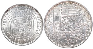 10 crowns 1927, 20 crowns 1937
