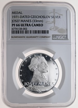 Silver medal Josef Mánes Proof