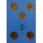 Sada 10 korunových mincí Československo 1990 - 1993