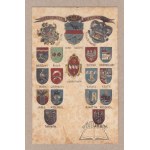 (HERBS). Coats of arms of Galician Cities.