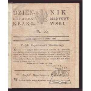 Journal du département de Cracovie. 1813/1814.