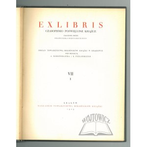 EXLIBRIS. Revue consacrée aux livres. VII. 1.