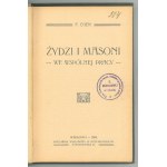 EGER F., Jews and Masons in common work.