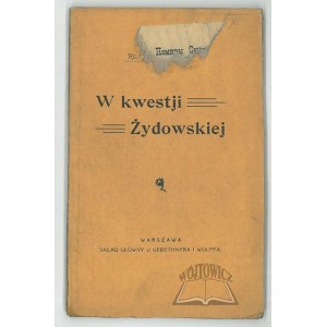 GNATOWSKI Jan ks., In the Jewish question.