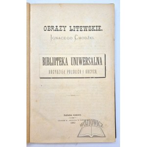 CHODŹKO Ignacy, Lithuanian Images.