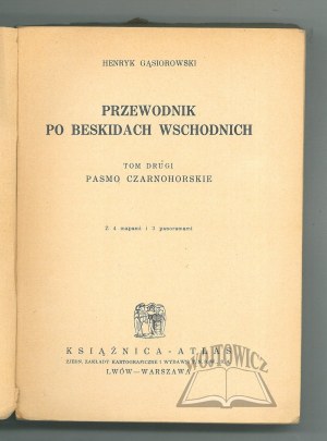 GĄSIOROWSKI Henryk, Przewodnik po Beskidach Wschodnich.