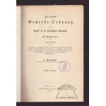 MARCINOWSKI F., Die Deutsche Gewerbe-Ordnung für die Praxis in der Preußischen Monarchie.