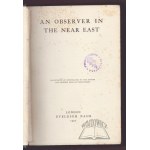 AN OBSERVER in the Near East.