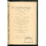 POMPONIUS Mela, De Orbis situ libri III. &amp;