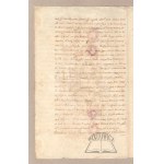WARSZYCKI Stanisław (1599–1681), Voivode of Mazovia, senator, lord of Pilica, Danków, and Mrzygłód; Document detailing family settlements with the Witkowski, Miklaszewski, and Dembiński families.