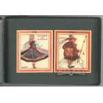 ALBUM of postcards with regional costumes.