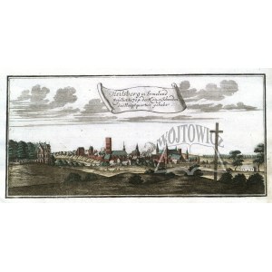 LIDZBARK WARMIŃSKI. A panoramic view of the town in 1704.