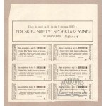 (AKCJE). Polska Nafta. Spółka Akcyjna w Warszawie.