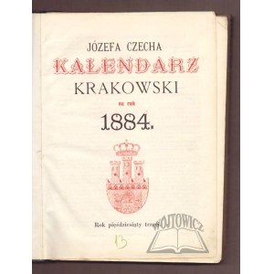 Jozef Czech's Krakow CALENDAR for 1884.
