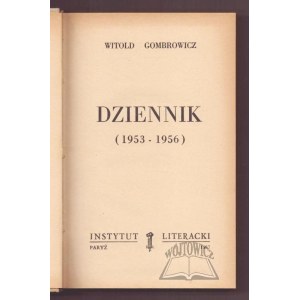 GOMBROWICZ Witold, Dziennik 1953 - 1956.
