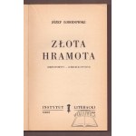 ŁOBODOWSKI Józef, Złota Hramota.