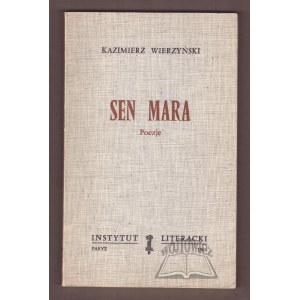 WIERZYŃSKI Kazimierz, Sen mara. Básne.