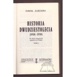 Paweł Zaremba, A History of the Interwar Period (1918–1939)