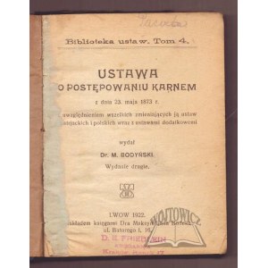 ACT on Criminal Procedure of May 23, 1873