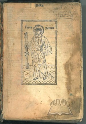 BIBLIA Latina. (Inkunabuł). (Wenecja 1492).