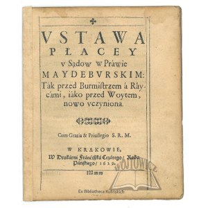 (Bartłomiej GROICKI), Fees Charged by Courts Under Magdeburg Law,