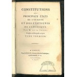 (CONSTITUTION OF MAY 3). DELACROIX, Jacques-Vincent, Constitutions of the Principal States of Europe and the United States of America.
