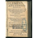 MOŚCICKI, Mikołaj, *Elementa ad S. Confessiones*, is not only absolutely necessary for novice priests in the penitentiary, but also extremely useful for all penitents who wish to make a thorough confession.