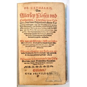 SCHEUNER, Fabian, *De catharris*. (Medicine)