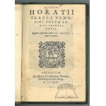 (TRETER Tomasz), Quinti Horatii Flacci Venusini, des lyrischen Dichters: Poemata omnia.