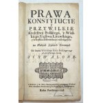 (VOLUMINA Legum, zväzok 5.) (Varšava 1738).