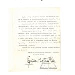 KIEPURA, Jan (1902–1966). Letter (typescript) with autographs.