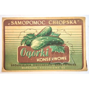 SAMOPOMOC Chłopska. Pickled cucumbers.