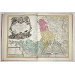 (ATLAS SILESIAE, 1750). Atlas Silesiae, that is, the Duchy of Silesia, presented geographically through four general maps as well as sixteen specific maps depicting the various principalities.
