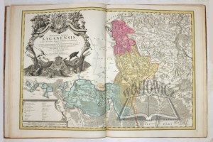 (ATLAS SILESIAE, 1750). Atlas Silesiae id est Ducatus Silesiae generaliter quatuor mappis nec non specialiter XVI mappis tot Principatus repraesentantibus geographice exhibitus.