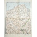 (POLAND). A map of Poland in six sections. The Kingdom of Poland and the adjacent provinces of Austria, Germany, and Russia in six sections.