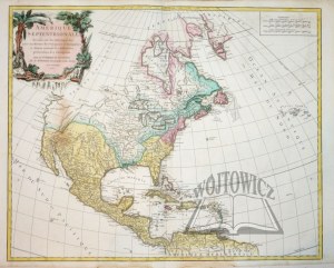 (AMERYKA Północna). Amerique Septentrionale, dressée sur les relations les plus modernes des voyageurs et navigateurs,