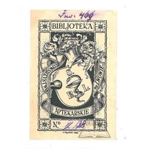 MĘKICKI Rudolf (1887-1941), Bibljoteka Towarzystwo Aptekarskie we Lwowie, 1928
