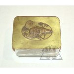 A GLASS box with a hunting motif.